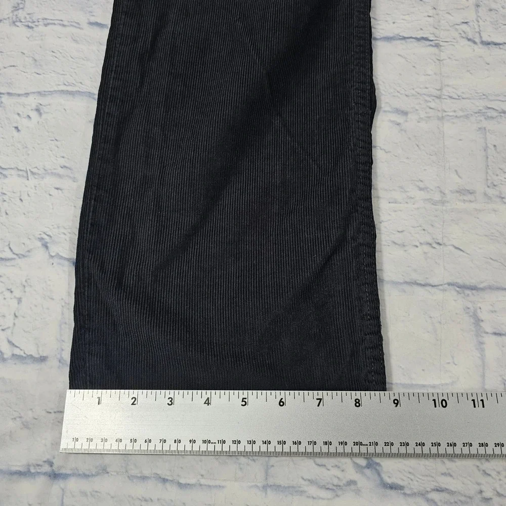Levis 514 Corduroy Pants Mens 36x32 Black Straight Leg Casual Workwear Ribbed